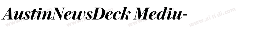 AustinNewsDeck Mediu字体转换